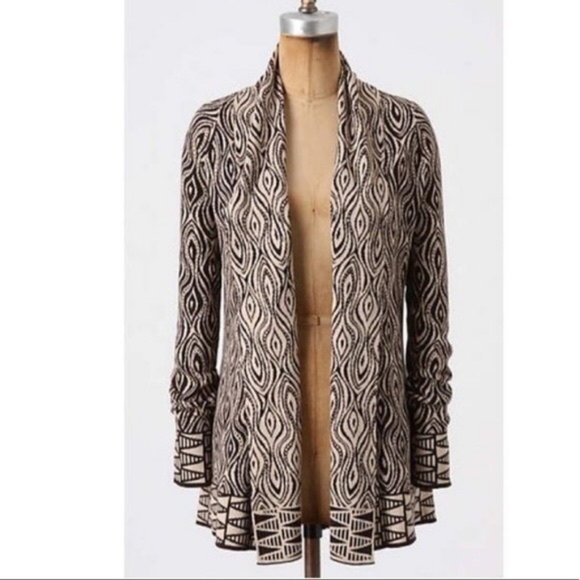 Anthropologie Sweaters - Anthro Moth Cardigan "Eyes Have It" Sweater EUC